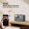 15 Вт быстрое беспроводное зарядное устройство с Bluetooth-динамиком и радиобудильником, 4 в 1 беспроводная зарядная станция для iPhone, телефонов Android с FM-радио