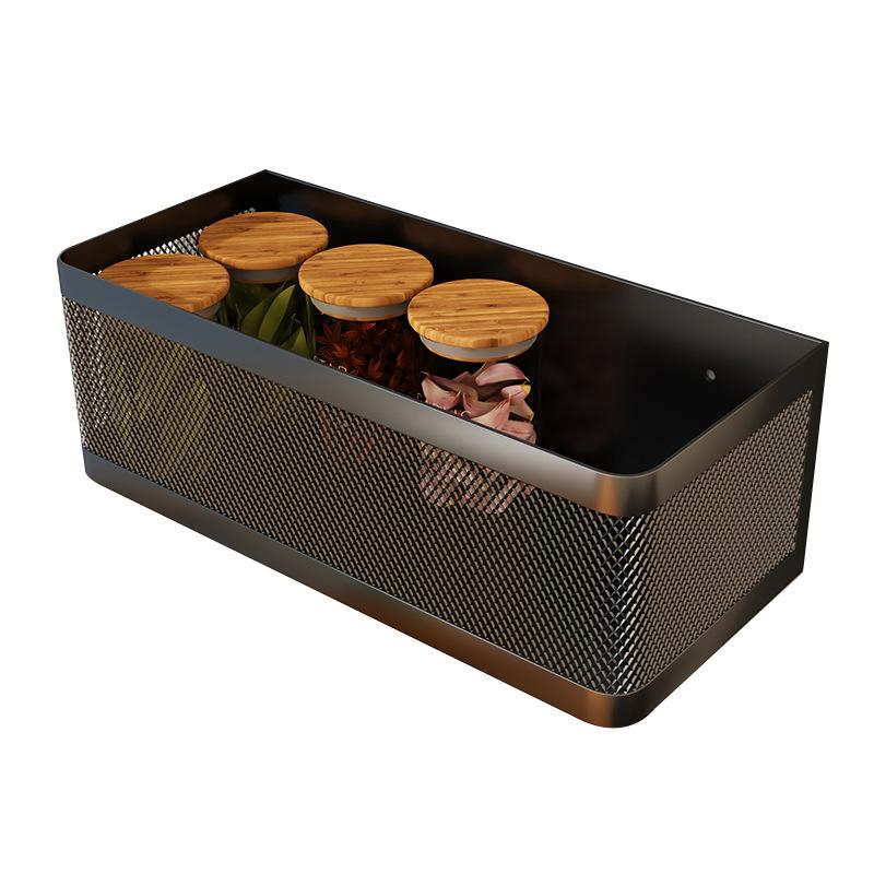 Магнитная боковая полка для хранения на холодильник, железная, экономящая место, боковая подвесная корзина, кухонный органайзер, полка, бытовой держатель