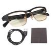 Smart Bluetooth Glasses Wireless Wearable Devices with Stereo Double Sound Channel for Reading Gamin
