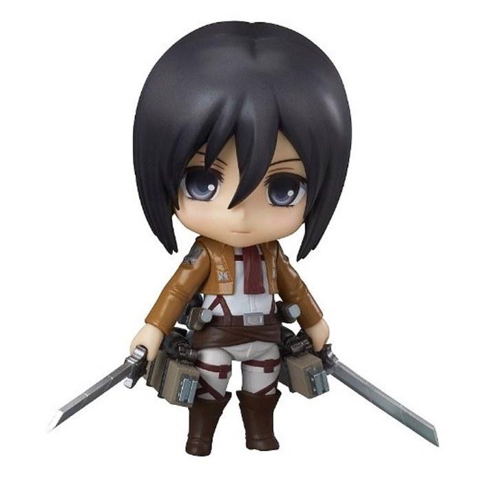 Shingeki no Kyojin Nendoroid Mikasa Ackerman (Non-Scale ABS&PVC Painted Action Figure) Black & White One Size