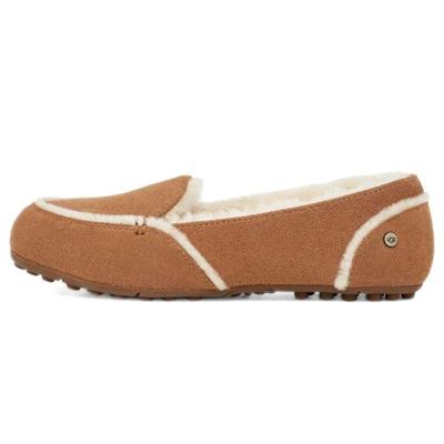 Повседневные плоские плюшевые мокасины Hailey женские мокасины каштановые 1127441-CHE