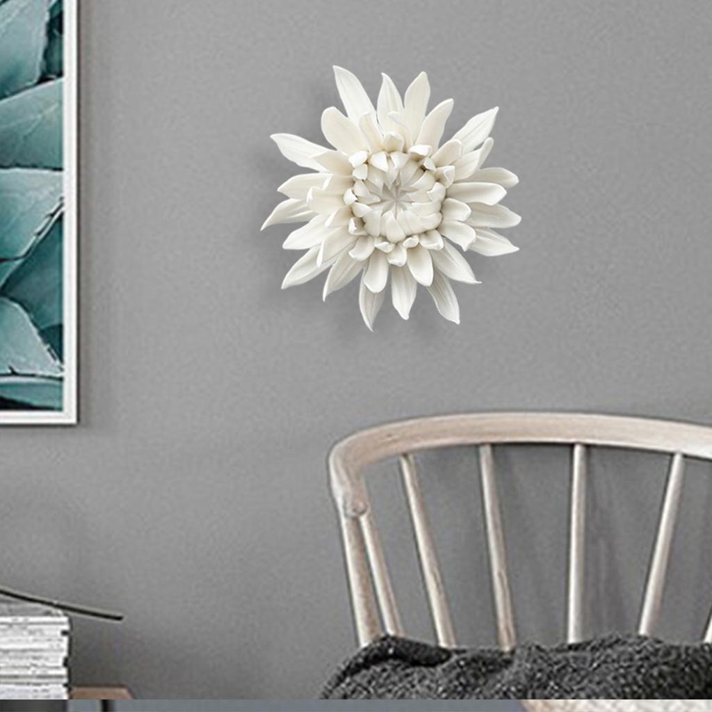 Подвесная стена 3D керамический цветок настенный декор искусственный цветок для офиса дома керамические цветы ручной работы скульптура подвесной декор