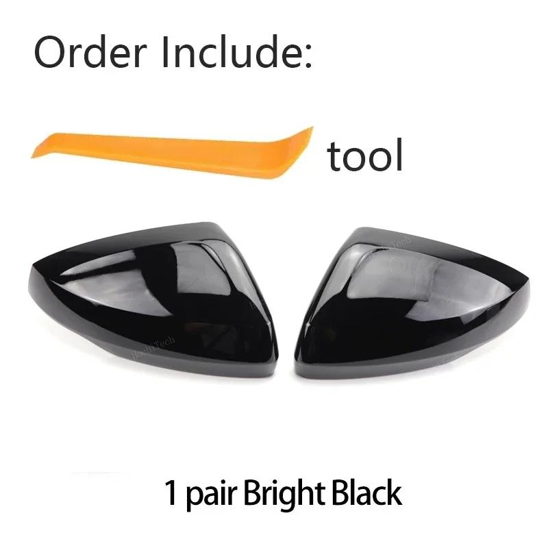 For VW Volkswagen Polo AW BZ 2017-2023 Replacement High Quality Mirror Cover Car Side Rearview Mirror Cover Cap Trim