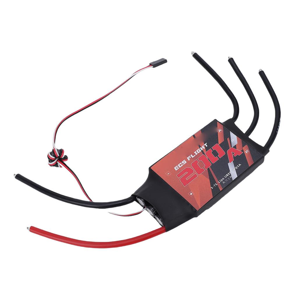 200A Electronic Speed Controller Brushless ESC for RC Fixed Wing Helicopter Multiple Axle Aircraft