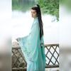 Chinese Wei And Jin Dynasty Style Hanfu Cross-collar Waist-length Large-sleeved Shirt Suit