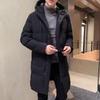 Мужская парка больших размеров 8XL 7XL в корейском стиле, деловая, приталенная, с хлопковой подкладкой, зимняя, мужская модная повседневная утолщенная хлопковая куртка