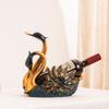 European Light Luxury Swan Ornaments Modern Home Wine Cabinet Resin Craft Gift Housewarming Red Wine Rack Decoration Gift Gift