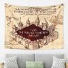 Marauders Magic Map Tapestry Wall Hanging Aesthetic Home Decoration Tapestries for Living Room Bedroom