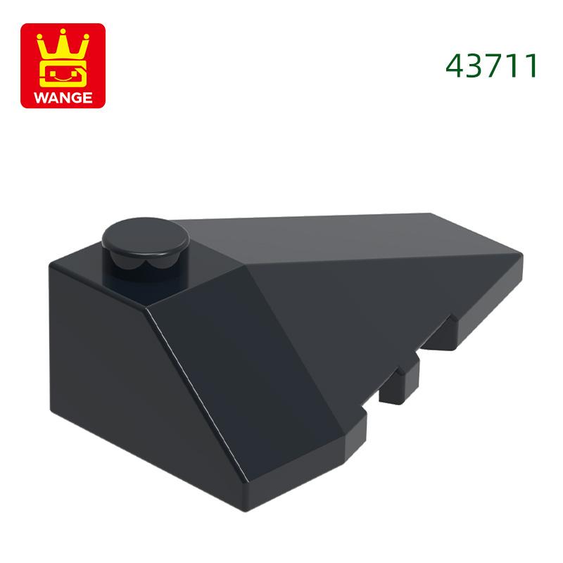 Нетоксичные 74 шт./лот 43711 Правый скошенный клин 4x3 Тройные строительные блоки Аксессуары для Moc Совместимы с Bricks Детские игрушки Подарок Bo