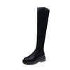 Autumn and Winter New High Boots Over The Knee Boots Black Thick Soled Knight Boots