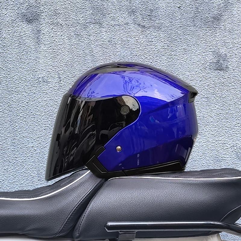 Шлем мотоциклетный открытый capacete para motocicleta cascos para moto гоночный мотоциклетный винтажный шлем с двойным визором JK-512