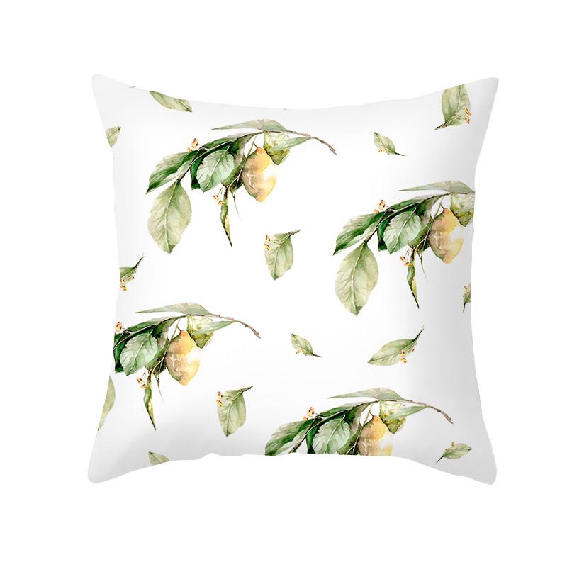 Летняя фруктовая наволочка шартрез наволочка лимонная надпись украшение диван скандинавский дом