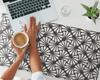 Designer Laptop Protective Pad Floral Retro Pattern 100x50 cm
