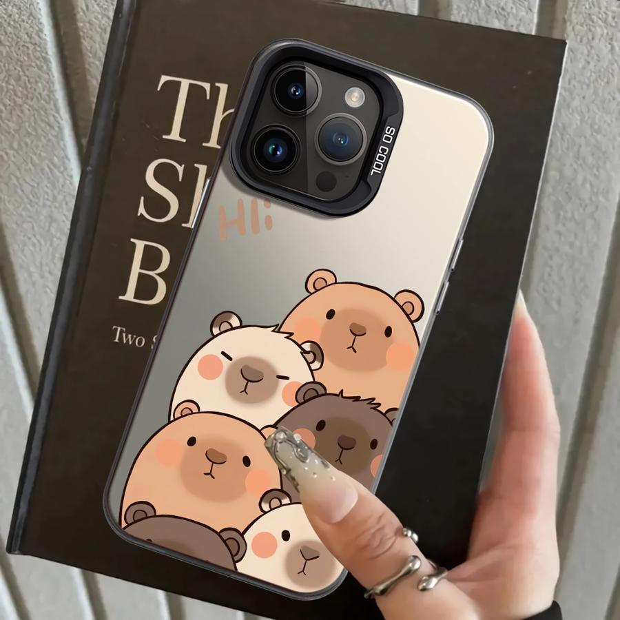 Чехол для iPhone 17 Pro Max 14 15 Plus XS 13 Pro 16 11 12 XR Air Задняя крышка телефона Мультяшная Милая Капибара