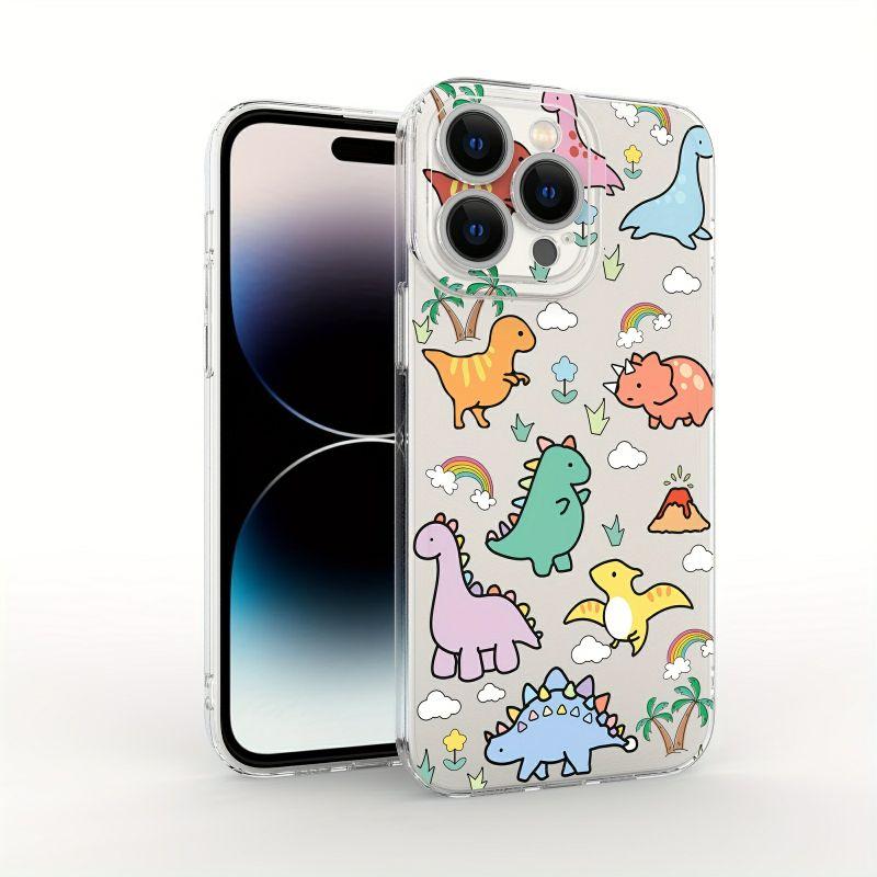 Cute Dinosaur Jellyfish Pattern Case for OPPO Reno 10 5G 11 10 Pro Plus 11F 6 8 Pro 5 6 Lite 7 4G 8Z 6Z A58 A78 A79 A98 5G Cover