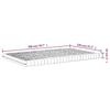 VidaXL Matelas en mousse blanc 120x200 cm 7 zones dureté 20 ILD 356354