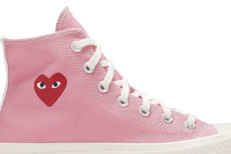 Men's Sneakers Converse Chuck Taylor All Star 70 Hi Comme des Garcons PLAY Bright Pink