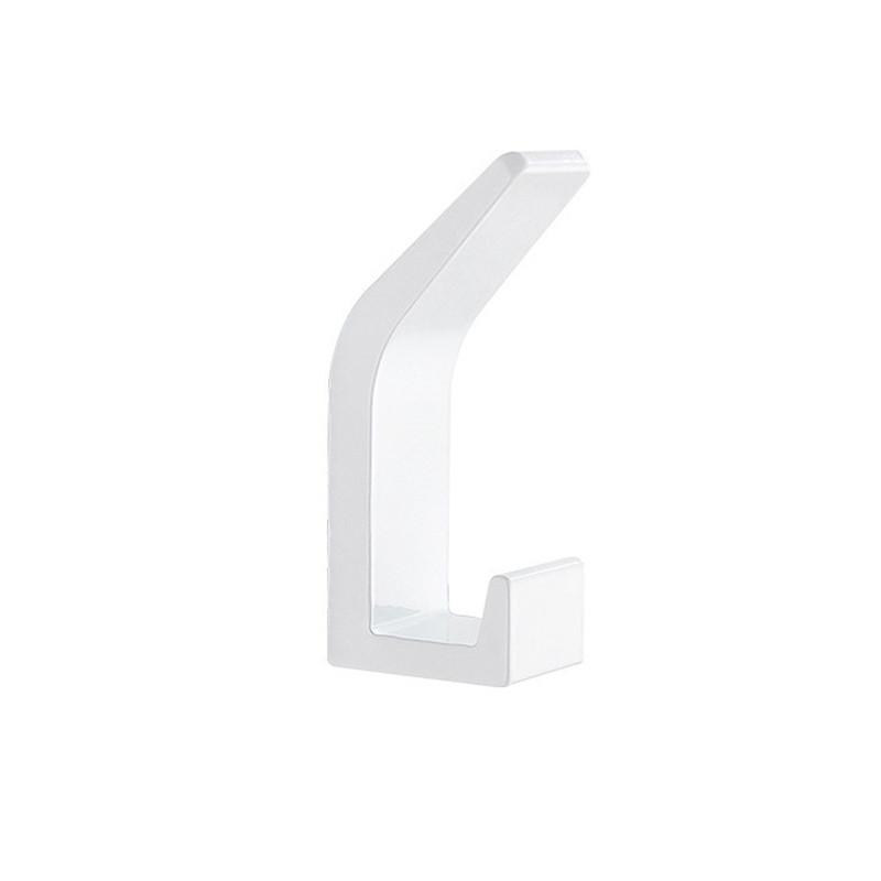Двойной крючок без сверления Черный Белый Крючок для полотенца Вешалка для одежды Пальто Держатель Крючок для одежды Халата Ванная Комната Кухонные Аксессуары