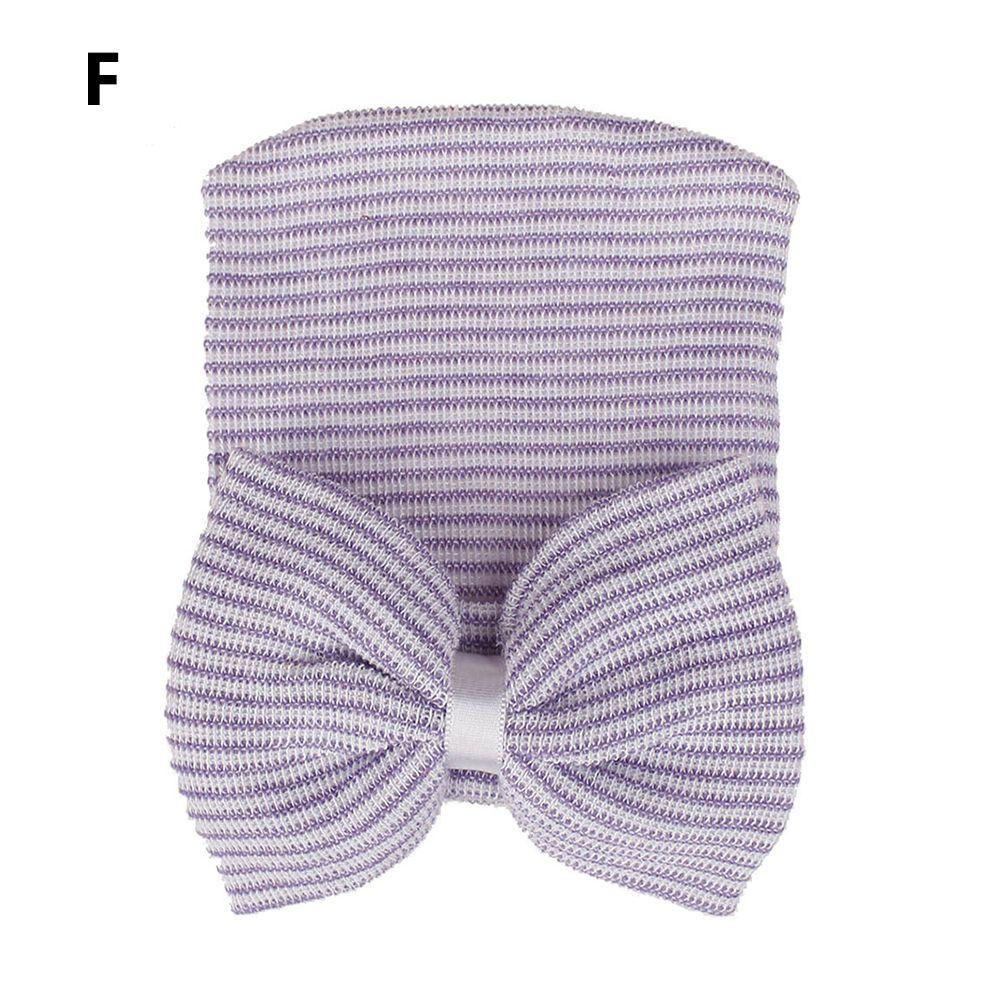 Мягкая полосатая детская шапочка Мягкие шапки-тюрбаны Детские шапочки Шапочка для новорожденного Больничная шапочка с бантом Детская шапочка