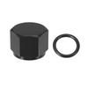 ACROPIX Женская заглушка с раструбом Заглушка порта Заглушка Фитинг Гайка Адаптер с универсальным уплотнительным кольцом Черный 2 шт. AN8