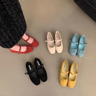 Французские ретро женские туфли на мягкой подошве летние корейские туфли с красными одинарными туфлями Мэри Джейн туфли на плоской подошве