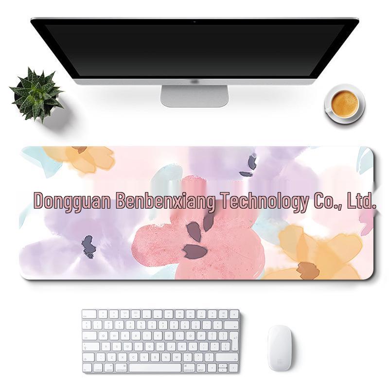 Очень большой коврик для стола с милым дизайном для девочки - Нескользящий коврик для мыши в стиле пейзажа