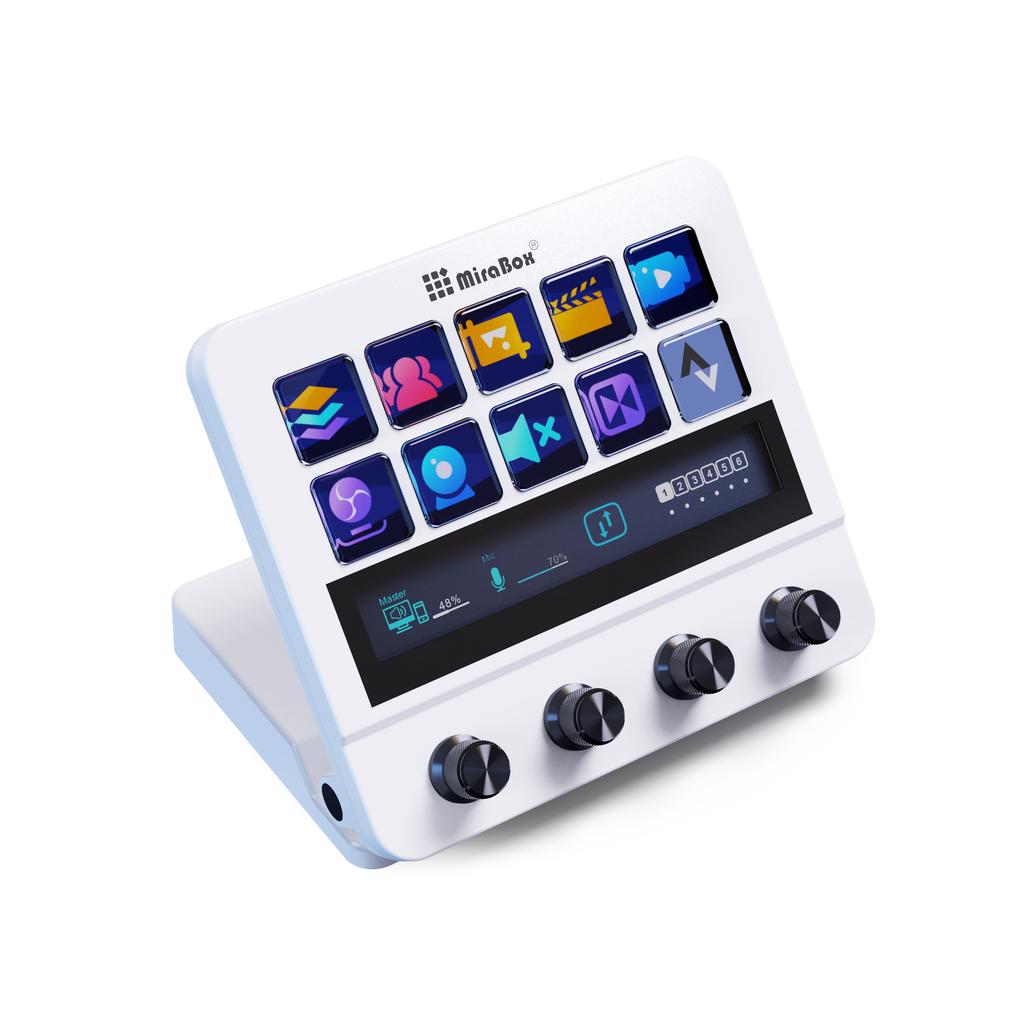 MiraBox N4 Stream Deck - 10-клавишный сенсорный контроллер с USB 3.0 ХАБОМ и пользовательским ПО