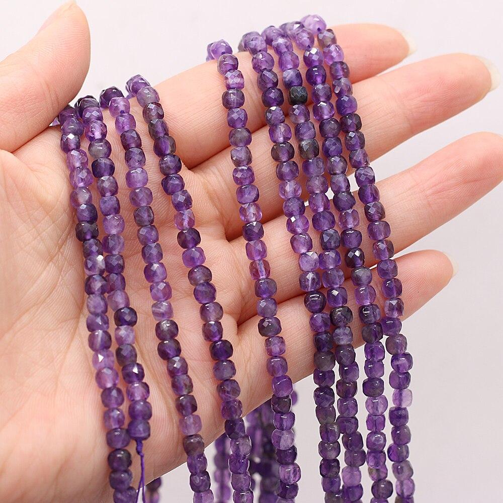 Бусины из натурального камня, граненые квадратные изолированные бусины, розовый кварц/малахит для DIY, ожерелье, браслет, серьги, ювелирные аксессуары