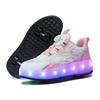 Runaway Shoes Four-wheel Without Lights Student Version 6-15 Years Old Boys Deformation Sports Shoes Girls High Value Skates Winter