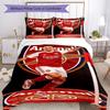 Arsenal Bedding Set Breathable Duvet Cover with Pillowcases Decorative Bed Linen for Bedroom Home Decoration Birthday Gift
