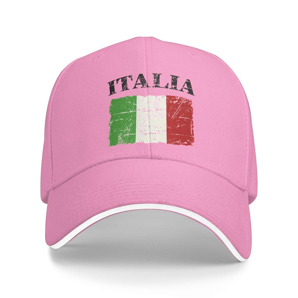 Unisexs Womens Italian Vintage Flag Italy Italia Outdoor Hat Adjustable Baseball Caps Casual Baseball Cap Snapback Hats