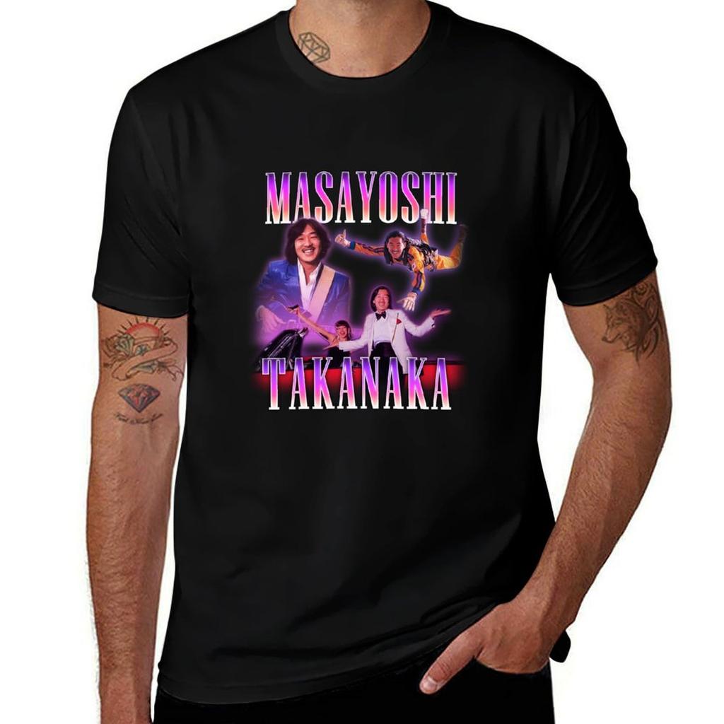 Masayoshi Takanaka 90s Tshirt Stylish Print Short Sleeve Tee