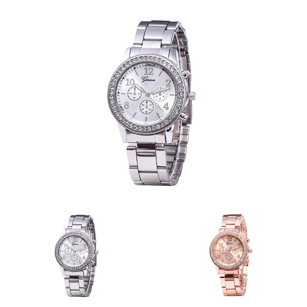 Unisex Casual Stainless Steel Band Couple Watch Fashion Quartz Wrist Watches