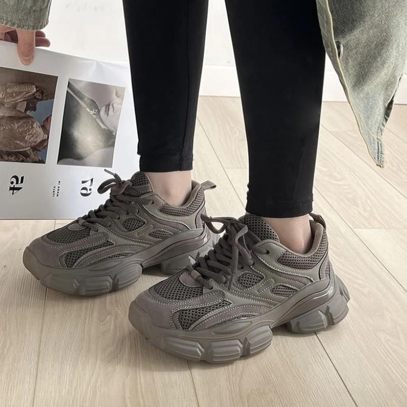 Женские модные кроссовки женские осенние повседневные модные спортивные туфли на платформе высокого качества для бега на открытом воздухе Zapatillas Hombre