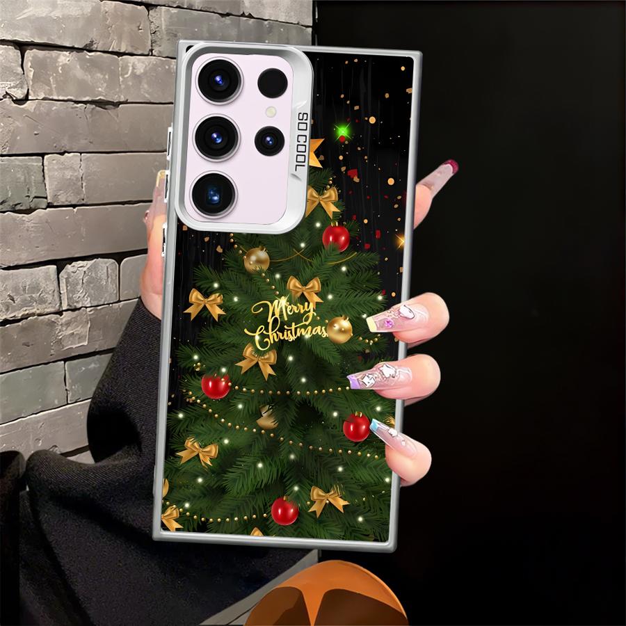Зимний Рождественский Снеговик Мягкий Чехол для Телефона для Samsung Galaxy S22 Ultra S21 S24Ultra S20 FE S25Plus S23 S25 S24 FE Note 20
