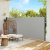 400 x x 160cm Retractable Side Awning - Light Grey