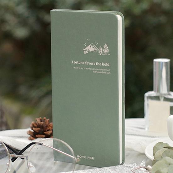 Еженедельный планировщик, 84 листа, 168 страниц, в твердом переплете, тонкий портативный, прямоугольный, с принтом «Горный лес», записная книжка, студенческие принадлежности