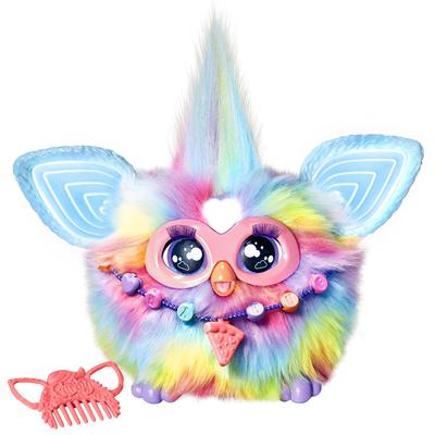Hasbro Furby интерактивная игрушка для мальчиков и девочек рождественский подарок возрастов поставляется с 15 модными аниматронными электрическими плюшевыми игрушками для детей F8900 подлинный