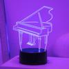 USB ночник 3D с рисунком пианино, иллюзионный свет RGB7 цветов, украшение атмосферы для спальни и кабинета, подарок на день рождения или праздник