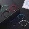 Multilayer Rope Blue Evil Eye Bracelet Adjustable Women Men Black Red String Bracelets Jewelry
