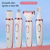 4 In 1 Body Hair Removal Epilator Armpit Hair Bikini Hair Leg Hair Pubic Hair Electric Razor Clipper Shaver Trimmer Women