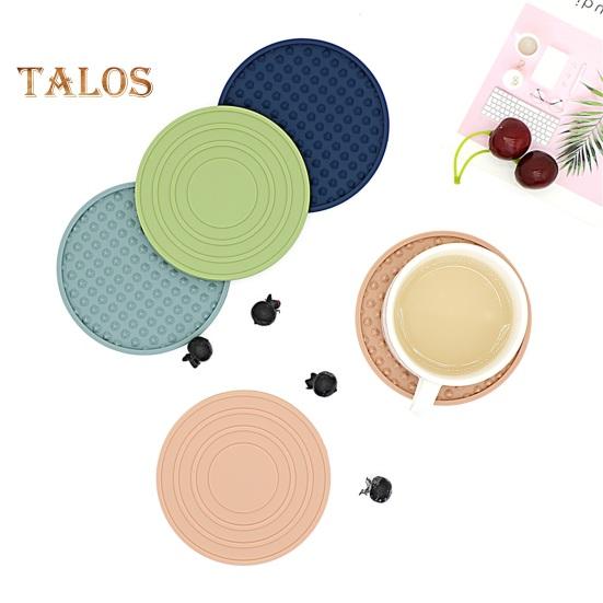 8 шт. подставка для напитков с держателем, нескользящая рифленая конструкция, силиконовая подставка, термостойкая, можно мыть в посудомоечной машине, коврик для чашки, принадлежности для бара