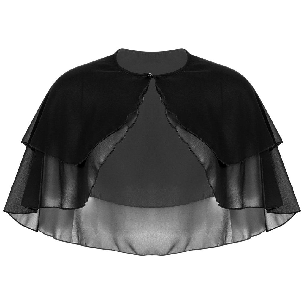 Женская мягкая шифоновая шаль с открытой передней частью, болеро, накидка, накидка для свадебной вечеринки