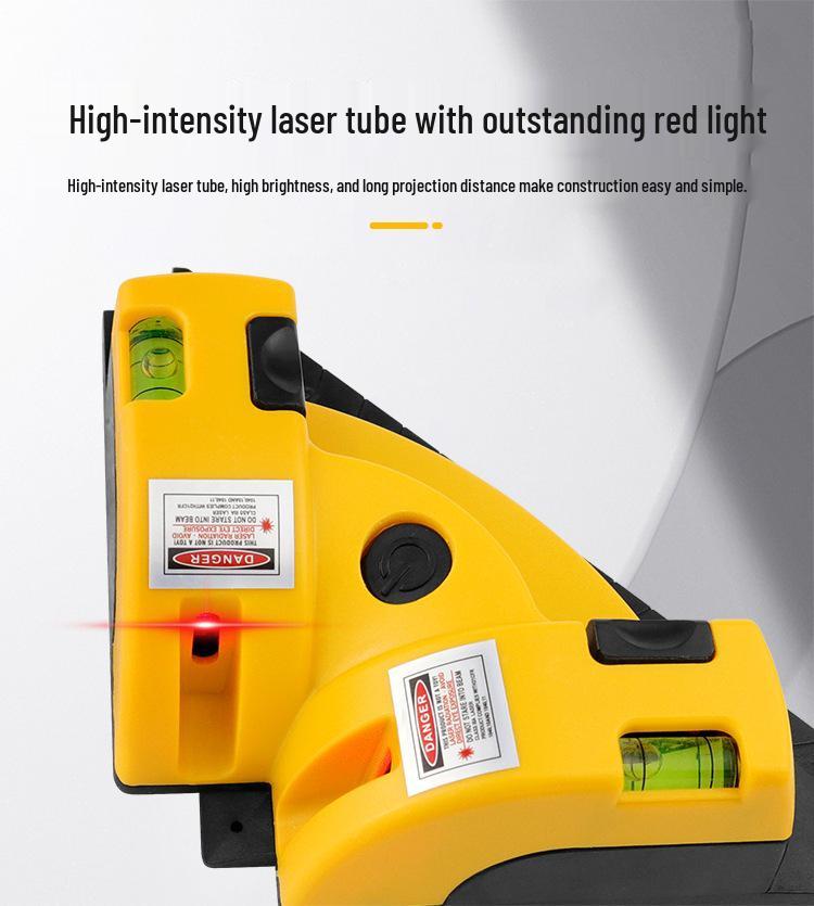 90° Tile Laying Tool: Wall & Floor Tile Level with Laser Right Angle Meter
