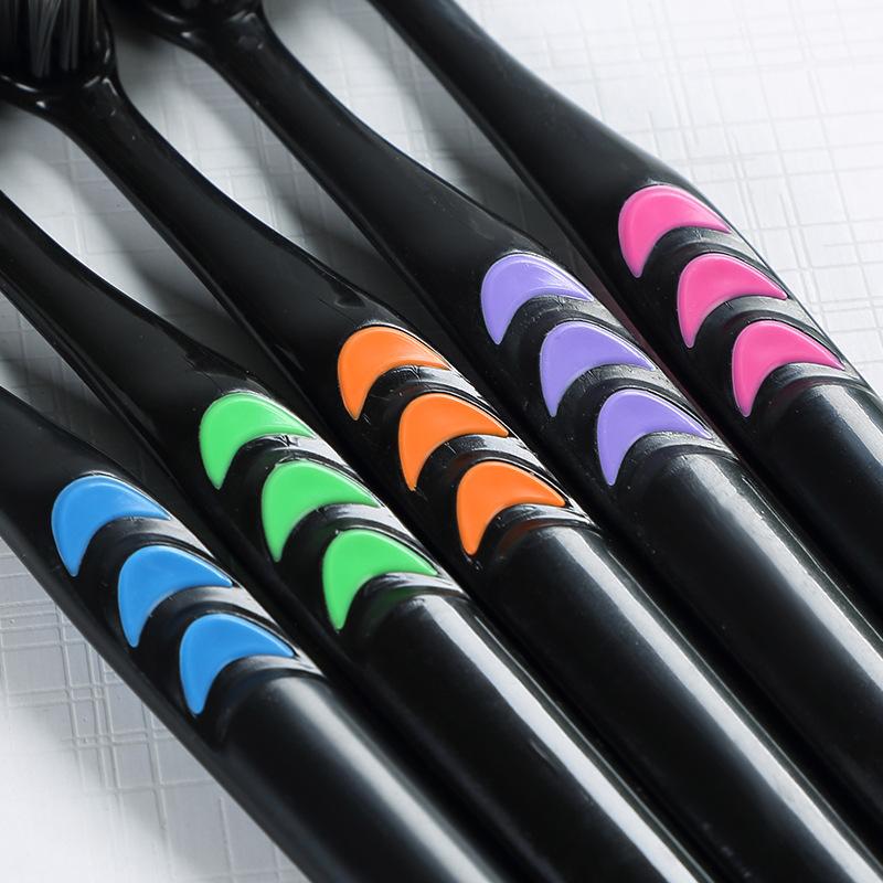 Adult Soft Bristle Toothbrush Bamboo Charcoal Fine Hair Antibacterial Men Women Household Use