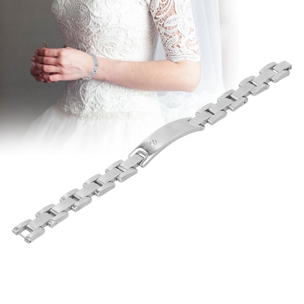 Titanium Steel Couples Magnetic Therapy Bracelet Fashionable Magnet Bracelet for Men