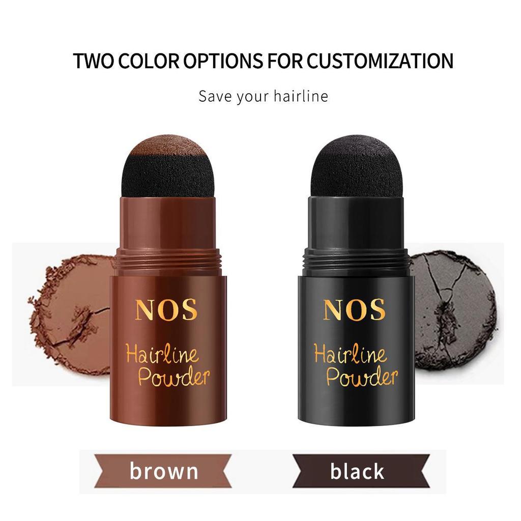 Пудра-карандаш для заполнения линии роста волос и контурирования на английском языке: Высокая защита лба и бакенбард, водонепроницаемая