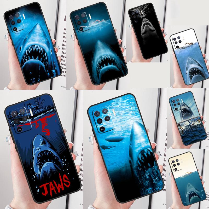 Jaws 1975 Movie Poster Phone Case For Oppo A40 A60 A80 A16 A76 A96 A91 A15 A17 A57S A18 A38 A58 A78 A98 A74 A94 A54