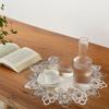 1 шт. Круглая скатерть кружевная с цветочной вышивкой скатерть пылезащитная для дома обеденного стола кафе свадебный декор