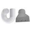 A74G-Flat Hose Adapter Window Vent Kit Air Conditioning Hose Connector Portable Ac Hose Coupler With Pipe